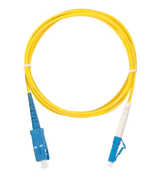 Оптоволоконный патч-корд 9/125 SC-LC UPC, OS2, одинарный, LSZH нг(В)-HFLTx, 2мм, желтый, 1м  (NMF-PC1S2C2-SCU-LCU-001) NIKOMAX