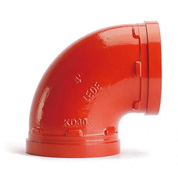 Колено 90 град. крашенное, 1 1/4" (42.4 мм), Ру = 2.0 МПа, клеймо FM ДИНАРМ