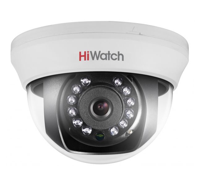 DS-T101 HiWatch видеокамера купольная, HD-TVI,  f=2.8, ИК (20м), 1Мп