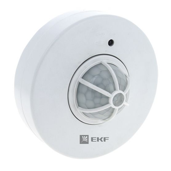 Датчик движения MS-28A (ДД) потолоч. 1200Вт 360град. до 8м IP33 EKF dd-ms-28A
