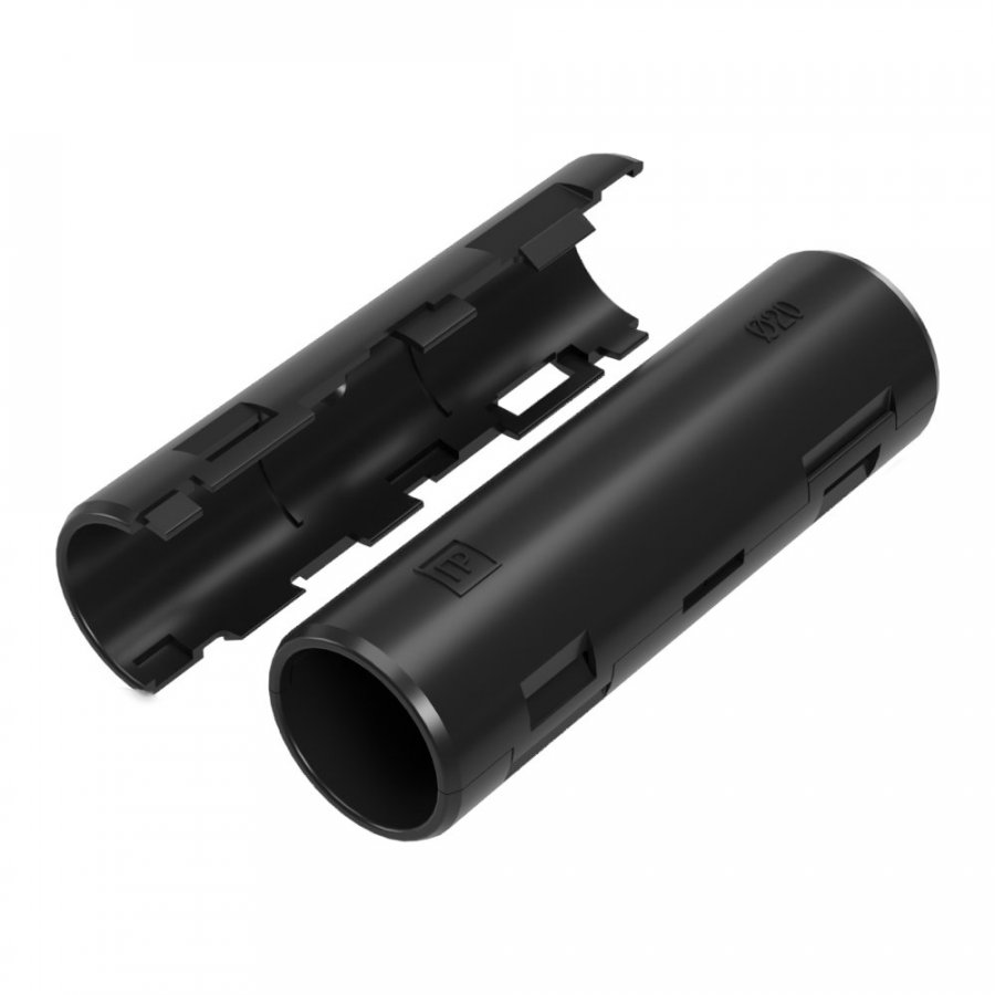 Муфта разборная d20 мм атмосферостойкая черная (10шт/320шт уп/кор) Промрукав  PR13.0434