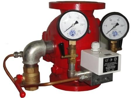 Узел управления спринклерный водозаполненный УУ-С80/1,6В-ВФ.О4 "Прямоточный-80"-01, ДУ 80, исп. 01, с камерой задержки