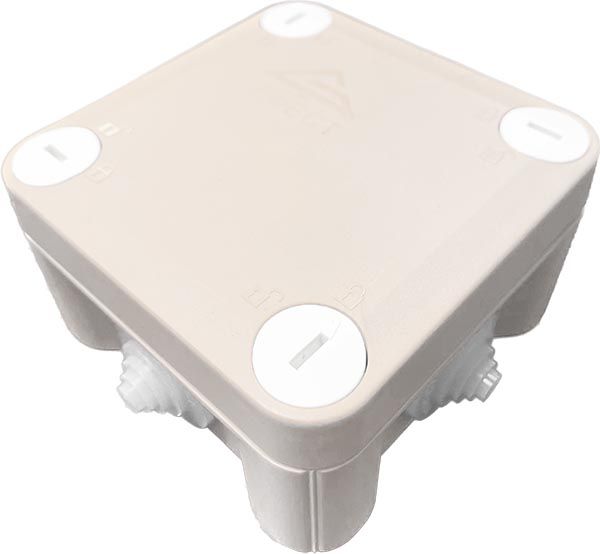 КМ-1010(П)-IP55 Коробка монтажная общепромышленная, пластиковая, 4 резиновых ввода (95х95х52)