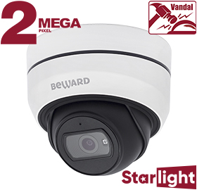 SV2012DB Видеокамера купольная поворотная скоростная, уличная, ИК (25м), IP67, 2Мп  Beward