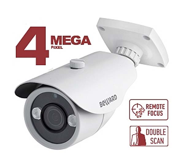 B4230RCVZ видеокамера сетевая, уличная, f=2.8-8, ИК (20м), IP66, 4Мп  Beward