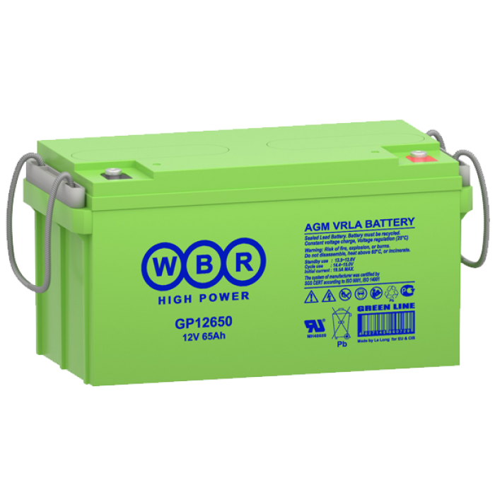 Аккумуляторная батарея 12 В, 65 Ач. (WBR) GP12650