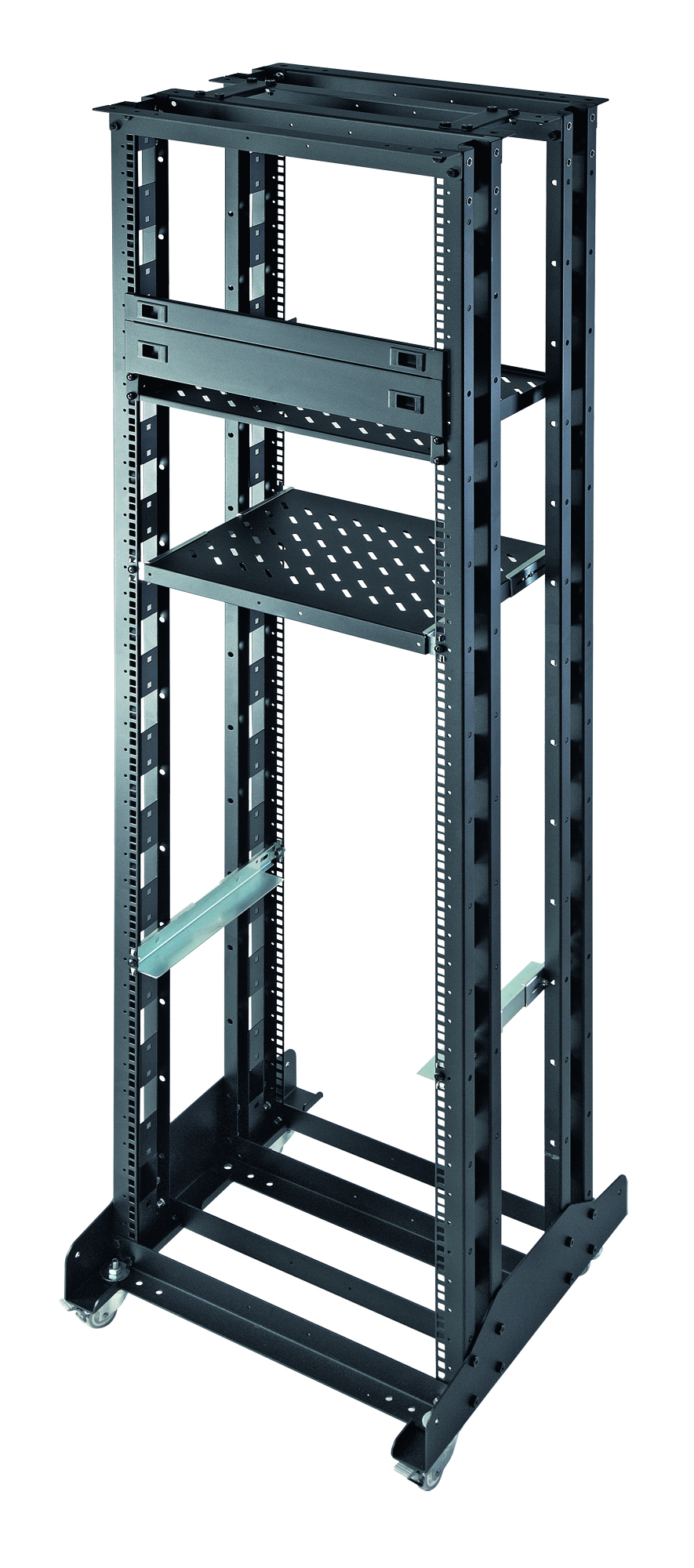 EUROLAN 25M-1U-03BL Заглушка 19" на фиксаторах, 1U, металл, черный