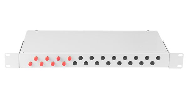 NMF-RP08FCUS2-WS-ES-1U-GY   Кросс  оптический 19", 1U, укомплектованный на 8 портов FC/UPC