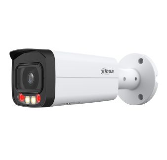 DH-IPC-HFW2449TP-AS-IL-0800B видеокамера уличная, цилиндрическая, сетевая, Full-color, f=8, ИК (60м), LED (50м), IP67