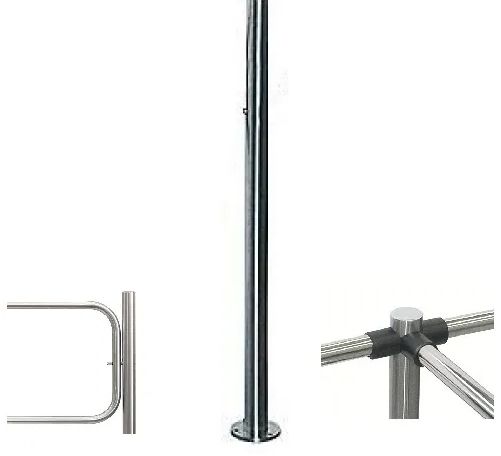 PERCo-BH02 2-16 Стойка трехсторонняя c отверстием под стопорный механизм