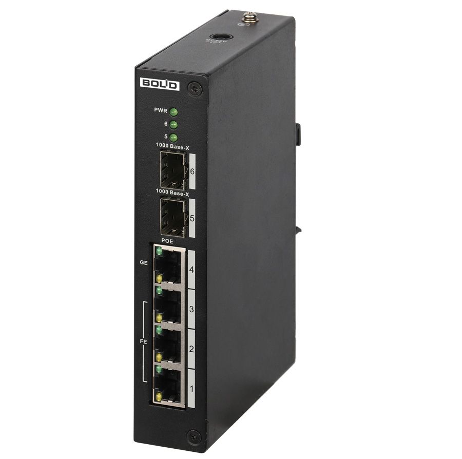 BOLID SW-204 Коммутатор 4-портовый управляемый (PoE)