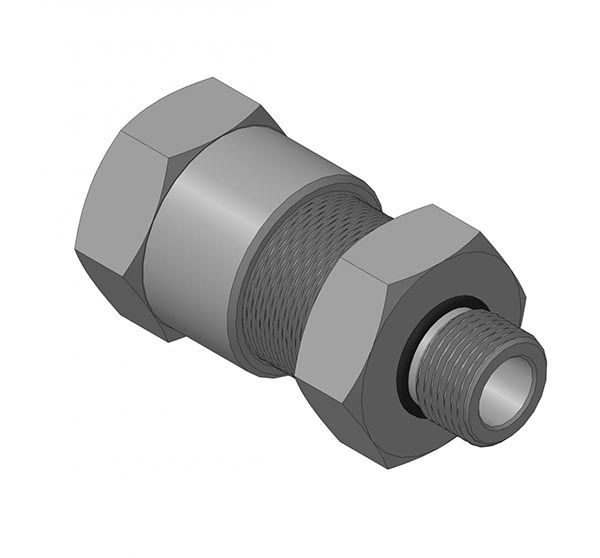 КВМ-20/12-Н Кабельный ввод с одинарным уплотнением для монтажа кабеля в металлорукаве (нерж.)