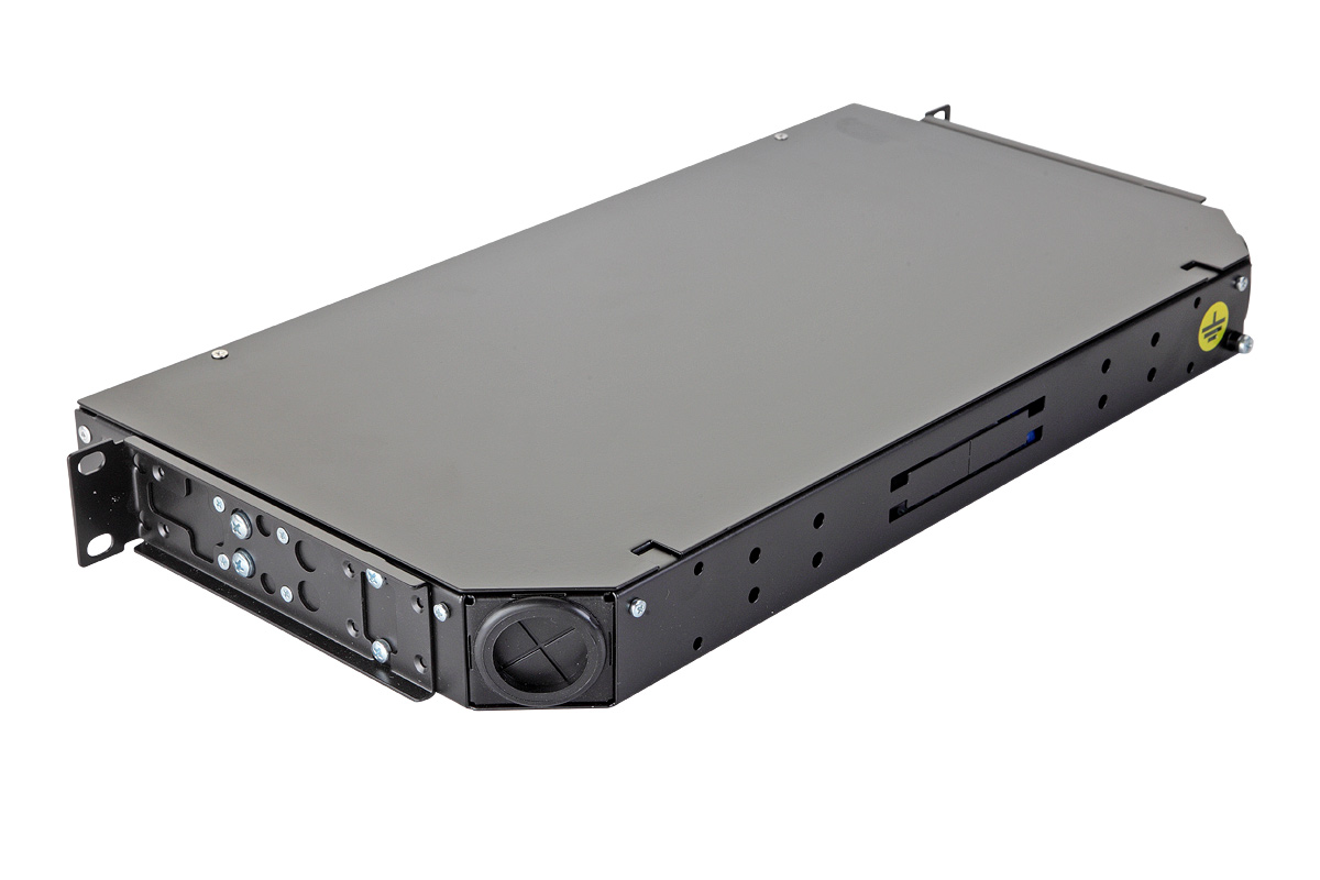 EUROLAN 47C-24-S2-SC-08-11BL Оптическая панель серии 47C-24, 19'' 1U фиксированная, корпус на 24 адаптера, 8 симплекс SC адаптеров, OS2