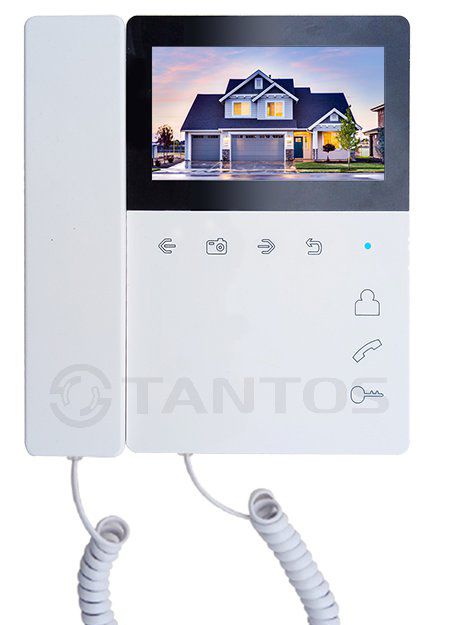 ELLY-S с трубкой. Монитор видеодомофона, белый 4,3"