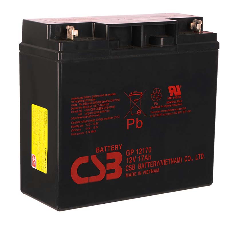 Аккумуляторная батарея 12 В, 17 Ач. (CSB) GP12170 B3