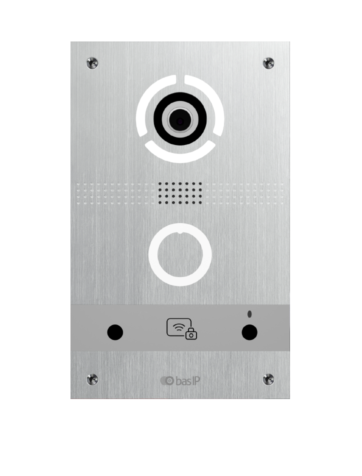 BAS-IP AV-08FBL Silver Вызывная панель IP-домофона