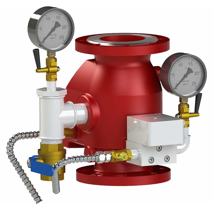 Узел управления спринклерный водозаполненный УУ-С100/1,6В-ВФ.О4  "Прямоточный-100"-01, ДУ 100, исп. 01, с камерой задержки