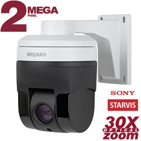 B56-30R Видеокамера сетевая, купольная, PTZ, уличная, ИК (60м), IP66, 2Мп Beward