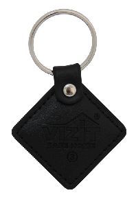 VIZIT RF3.2 black Ключ электронный для домофона (кожанный RFID брелок-13.56 МГц) Черный
