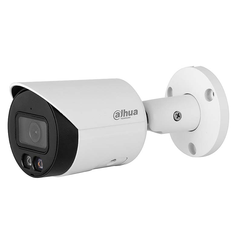 DH-IPC-HFW2249SP-S-LED-0360B видеокамера уличная, цилиндрическая, сетевая, Full-color с ИИ, f=3.6, LED (30м), IP67