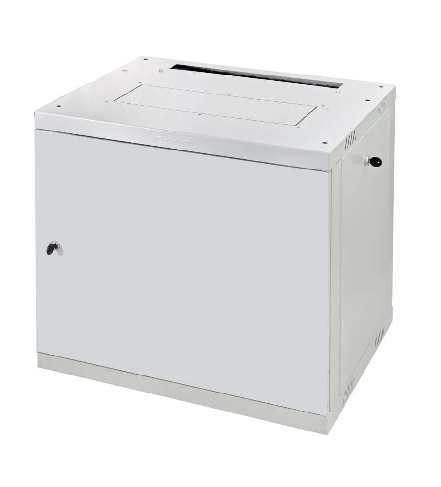 EUROLAN 60W-15-66-30GY Шкаф настенный Racknet F30 600×600, 15U, передняя дверь металлическая, светло-серый