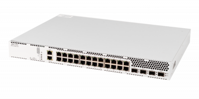 MES3300-24 Коммутатор 24 порта 10/100/1000BASE-T, 4 порта 10GBASE-R (SFP+)/1000BASE-X (SFP), L3