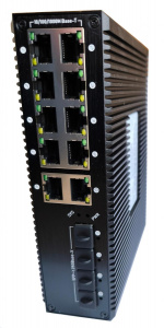 FARADAY РоЕ-коммутатор 8-портовый индустриальный управляемый F-812