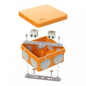 Коробка огнестойкая для о/п 60-0210-FR2.5-6 Е15-Е120 80х80х40 двухкомпонентная Промрукав