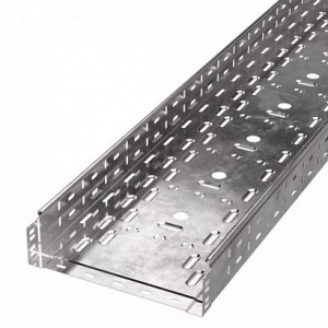 Лоток перфорированный Стандарт 300х80х3000 (0,8мм) (6м/уп) Промрукав PR16.0012