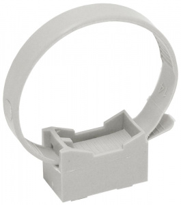 Держатель хомутный со стяжкой 16-32 мм для труб серый (100 шт/уп) (CTA10MP-CFF132-K41-100) IEK