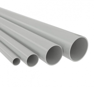Труба жесткая гладкая 32 ПВХ (2 метра) легкая, цвет серый (DKC) 62932