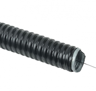 Металлорукав в ПВХ оболочке РЗ-ЦП-НГ-ХЛ-32 морозостойкий, с/з (20м/уп)   IEK CMP24-032-K02-020