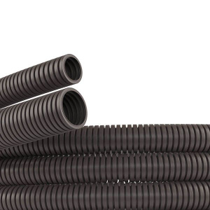 Труба гофрированная PA6V0  д.20мм, гибкая, без протяжки, (100м/уп), цвет темно-серый DKC 80020
