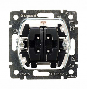 Выключатель 2 клав. GL Legrand 775805