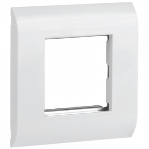 Рамка лицевая для модулей типа Mosaic 80х80мм мет. суппорт бел. ITK CS5-12M-M