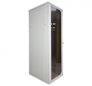 Шкаф напольный 45U (2081х600х600) Alpha разборный, дверь и панель металл,серый (AESP)