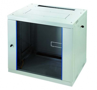 EUROLAN 60W-15-66-31GY Шкаф Racknet F30  600х600. 15U, 1 секция, стекл. дверь