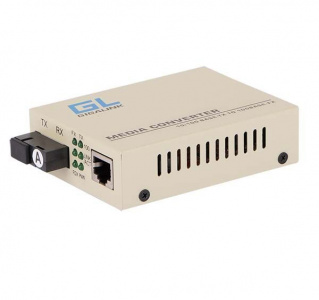 GL-MC-UTPF-SC1F-18SM-1310-N Медиаконвертер GIGALINK из UTP, 100Мбит/c в WDM, без LFP, SM, SC, Tx:1310/Rx:1550, 18 дБ (до 20 км)