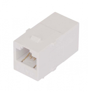 NMC-KJUE55C-WT Соединитель KeyStone cat.6, RJ45-RJ45, неэкр, белый