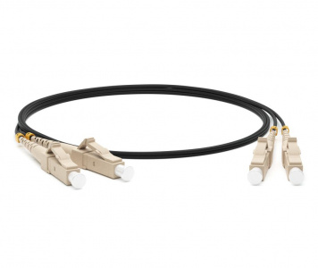 FC-D2-50-LC/PR-LC/PR-H-2M-LSZH-BK Оптоволоконный патч-корд MM 50/125, LC-LC, duplex, LSZH, 2 м