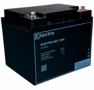 Аккумуляторная батарея 12 В, 40 Ач. ELECTRO BAT 1240
