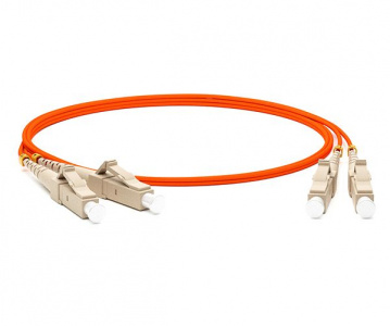 FC-D2-50-LC/PR-LC/PR-H-1M-LSZH-OR Оптоволоконный патч-корд MM 50/125, LC-LC, duplex, LSZH, 1 м