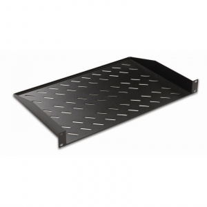 Полка консольная 19", 2U глубина 350мм, нагрузка до 25 кг, черная  Datarex DR-412211