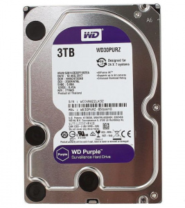 HDD 3.0 Tb, жесткий диск WD Purple WD30PURZ