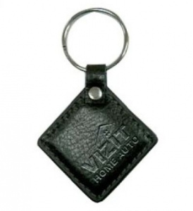 VIZIT RF2.2 black Ключ электронный для домофона (кожаный RFID брелок EM-Marin) Черный
