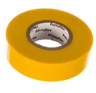 Изолента 19ммх20м желтая (Fortisflex) 71232