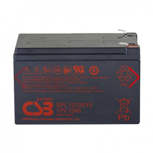 Аккумуляторная батарея 12 В, 12 Ач. (CSB) GPL12120 F2