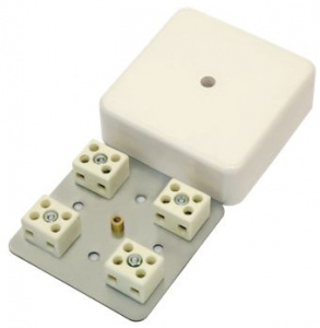 МЕТА 7403-12 Коробка коммутационная огнестойкая 12 конт, 75х75х28мм, IP41