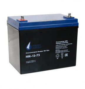 HM-12-75 Аккумуляторная батарея 12 В, 75 Ач.