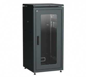 Шкаф напольный 18U (980х600х600мм) дверь стекло  ITK LN05-18U68-G